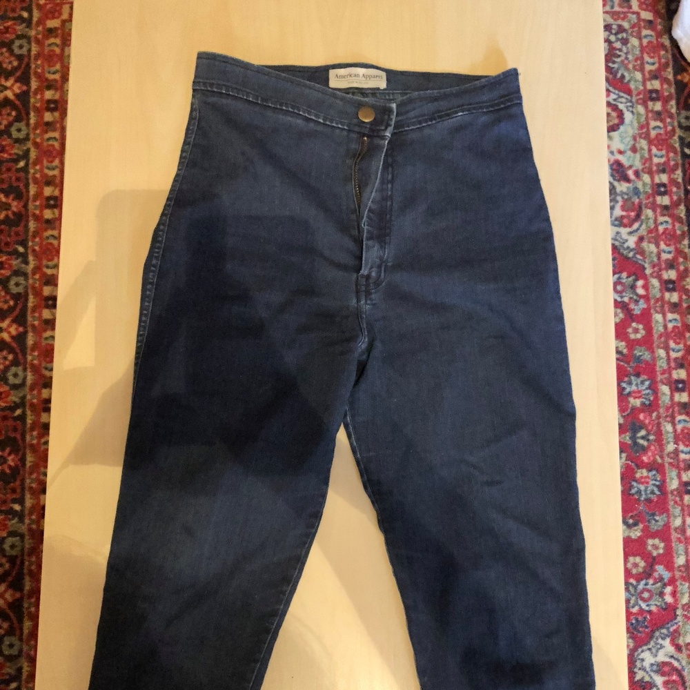 American Apparel original dark blue easy jeans